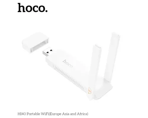 Портативний WiFi HOCO HI40 Portable WiFi Білий mag-6942007647977144424