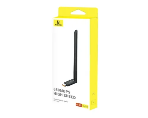 Wi-Fi Адаптер Baseus FastJoy Series WiFi Adapter 650Mbps External Antenna Black B01317600111-02 mag-6932172651039141043