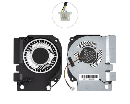 Вентилятор 2шт для ноутбука XIAOMI MI 15.6, 4pin, GTX1050 version, DC 5V (CPU + GPU) (Кулер) NBB-140279