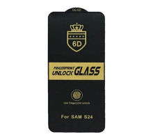 Захисне скло 6D Anti-static for Samsung S24 чорне тех пак mag-2000001491768100165
