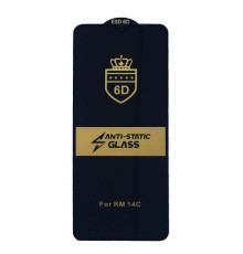 Захисне скло 6D Anti-static for Xiaomi Redmi 14C/A3 Pro/A4/A5 4G/Poco C75 тех упаковка mag-200000155012055224