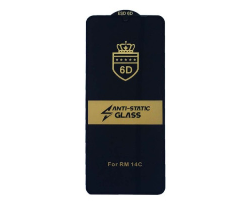 Захисне скло 6D Anti-static for Xiaomi Redmi 14C/A3 Pro/A4/A5 4G/Poco C75 тех упаковка mag-200000155012055224