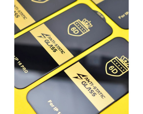 Захисне скло 6D Anti-static for Samsung S23 FE чорне тех упаковка mag-200000151926454223