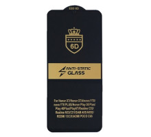 Захисне скло 6D Anti-static for Xiaomi Redmi 13C/Poco M6 5G/Poco C65 чорне тех упаковка mag-2000001491782100166