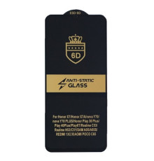 Захисне скло 6D Anti-static for Xiaomi Redmi 13C/Poco M6 5G/Poco C65 чорне тех упаковка mag-2000001491782100166