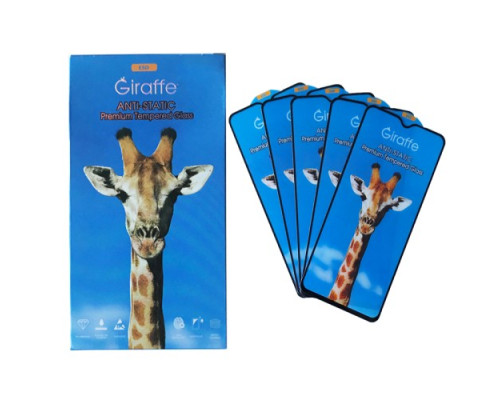 Giraffe Anti-static glass for Xiaomi Redmi Note 8 Pro black тех упаковка (5шт) mag-200000143220439377