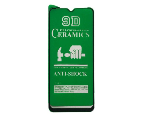 Захисне скло CERAMIC for Xiaomi Redmi 14C/A3 Pro/A4/A5 4G/Poco C75 чорне тех пак mag-200000155717458923