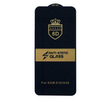 Захисне скло 6D Anti-static for Samsung A26 чорне тех пак mag-2000001582954133615