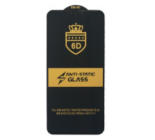 Захисне скло 6D Anti-static for Xiaomi Redmi Note 8 чорне тех. пак. mag-20000012507095960