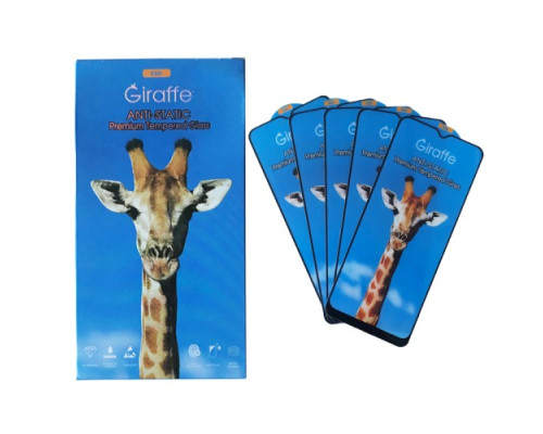 Giraffe Anti-static glass for Samsung A22 5G (A226) black тех упаковка (5шт) mag-200000143180139335
