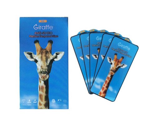Giraffe Anti-static glass for Xiaomi Redmi 10 black тех упаковка (5шт) mag-200000143200659255