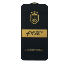 Захисне скло 6D Anti-static for Samsung A36/A56 чорне тех пак mag-2000001582961133616