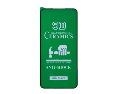 Захисне скло CERAMIC for Samsung A36/A37/A56/A57 чорне тех. пак. mag-2000001590850146893