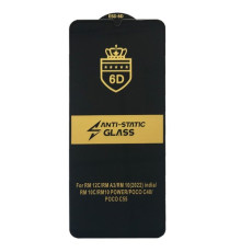 Захисне скло 6D Anti-static for Xiaomi Redmi A3 /Xiaomi Poco C61 чорне тех пак mag-200000151712354246