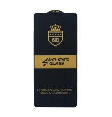 Захисне скло 6D Anti-static for Xiaomi Poco F6 чорне тех пак mag-2000001531921100274