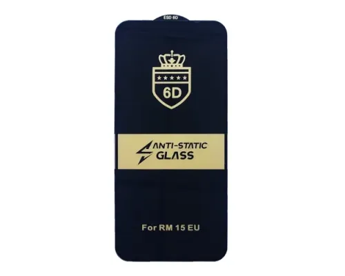 Захисне скло 6D Anti-static for Xiaomi Redmi 15 4G (171mm) тех упаковка mag-2000001629093144546