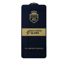Захисне скло 6D Anti-static for Xiaomi Redmi Note 8 PRO чорне тех. пак. mag-20000012507165961