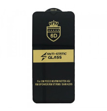 Захисне скло 6D Anti-static for Xiaomi Redmi 9T чорне тех. пак. mag-2000001300169116725