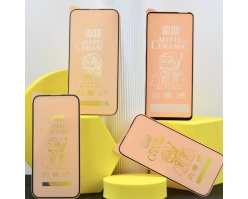 Захисне скло Ceramic MATTE for Samsung A06 чорне тех. пак. mag-200000155736558941