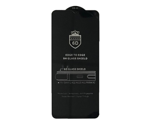 Захисне скло 6D Anti-static for Samsung A23 4G/F23/M23 2022 чорне тех упаковка mag-200000141783613587