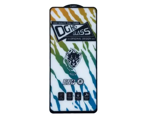 Захисне скло Full Glue for Infinix Hot 50 4G чорне тех.пак. mag-2000001563472146136