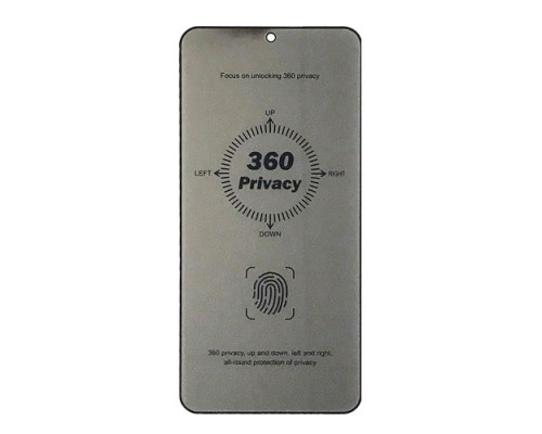 Захисне скло Privacy Anti-static 360° (finger print unlock) for Samsung S25/Samsung S24 тех.пак. mag-2000001604632137889