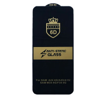 Захисне скло 6D Anti-static for Samsung M34 5G чорне тех. пак. mag-2000001550069137475