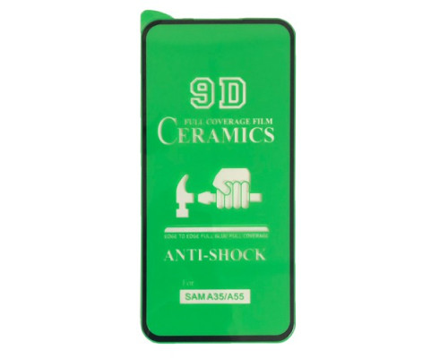 Захисне скло CERAMIC for Samsung A35 5G (A356)/ A55 5G (A556) чорне тех пак mag-200000153527151028