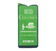 Захисне скло CERAMIC for Samsung A01 (A015) чорне тех. пак. mag-20000011709848819