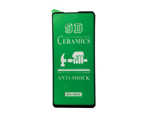 Захисне скло CERAMIC for Samsung A21 (A215)/A21S (A217) чорне тех. пак. mag-200000119637321614