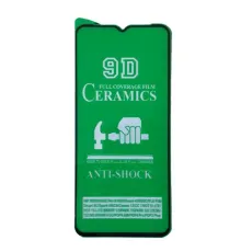 Захисне скло CERAMIC for Tecno Spark 7 чорне тех. пак. mag-2000001384596153844