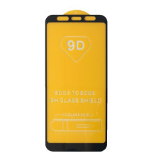 Захисне скло 9D Samsung A730 (A8+ 2018) чорне тех пак mag-200000145337732661