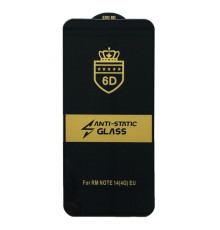 Захисне скло 6D Anti-static for Xiaomi Redmi Note 14 4G тех пак mag-2000001590874137476