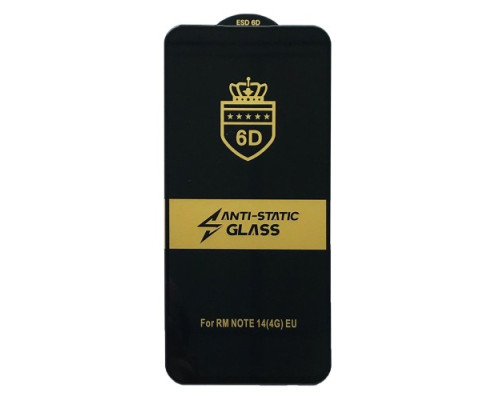Захисне скло 6D Anti-static for Xiaomi Redmi Note 14 4G тех пак mag-2000001590874137476