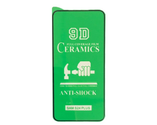 Захисне скло CERAMIC for Samsung S24 Plus чорне тех пак mag-200000153529551030