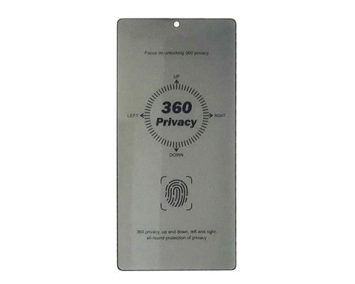 Захисне скло Privacy Anti-static 360° (finger print unlock) for Samsung S25 Ultra тех.пак. mag-2000001604656137891