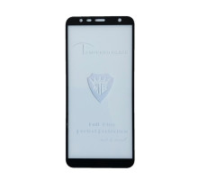 Захисне скло Full Glue for Samsung J6 Plus 2018 чорне тех. пак. mag-200000095895829323
