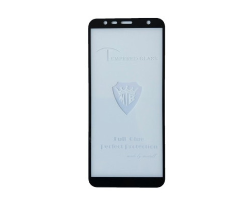 Захисне скло Full Glue for Samsung J6 Plus 2018 чорне тех. пак. mag-200000095895829323