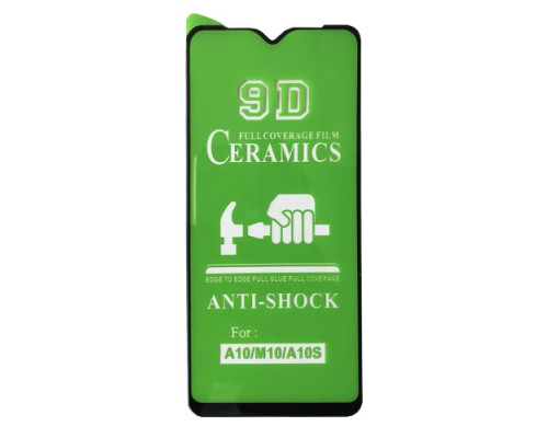 Захисне скло CERAMIC for Samsung A10s (A107) чорне тех. пак. mag-20000011710118820