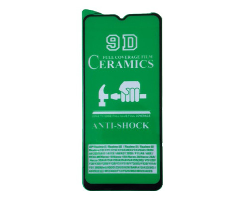 Захисне скло CERAMIC for OPPO A15/A15S чорне тех. пак. mag-200000138433658907