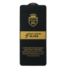 Захисне скло 6D Anti-static for Infinix Hot 11S чорне тех. пак. mag-2000001577042133603