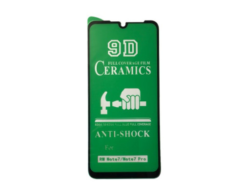 Захисне скло CERAMIC for Xiaomi Redmi Note 7 чорне тех. пак. mag-200000119609021587