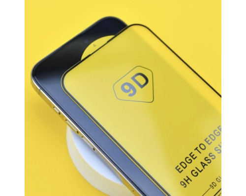 Захисне скло 9D Samsung A41 (A415) чорне тех пак mag-2000001453063135666