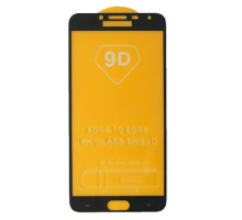 Захисне скло 9D Samsung J4 2018 чорне тех пак mag-200000145344532664