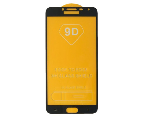 Захисне скло 9D Samsung J4 2018 чорне тех пак mag-200000145344532664