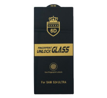 Захисне скло 6D Anti-static for Samsung S24 Ultra чорне тех пак mag-2000001550083125493