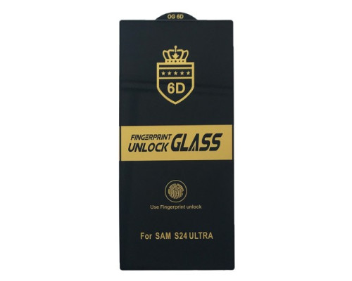 Захисне скло 6D Anti-static for Samsung S24 Ultra чорне тех пак mag-2000001550083125493