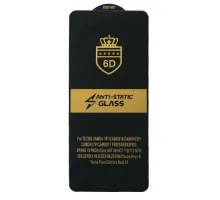 Захисне скло 6D Anti-static for Tecno Spark 10 Pro чорне тех. пак. mag-2000001577103144357