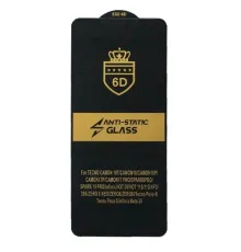 Захисне скло 6D Anti-static for Tecno Spark 10 Pro чорне тех. пак. mag-2000001577103144357