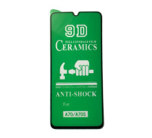 Захисне скло CERAMIC for Samsung A705 чорне тех. пак. mag-200000119642721619
